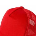 thumbnail image 6 of TODOZO Trucker Hat Baseball Cap Snapback Fitted Hats for Men Women Snap Closure Design Breathable Mesh Side Durable Children's Solid Color Net Cap Student's Baseball Cap Sun Visor Cap Peaked Cap Red, 6 of 8