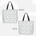 thumbnail image 2 of Fuzoiu Strawberry Print Durable Tote Bag,Shoulder Bag with Zipper Closure,Casual Tote's Handbag,for Daily Use, Shopping, School, Work, 2 of 7