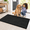 Black-48"L x 24"W x 1"Th, variant on Black 48"L x 30"W x 1"Th Chenille Absorbent Non-Slip Doormat for Indoor Outdoor Entryway