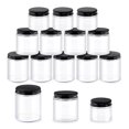 thumbnail image 1 of Juego de tarros de vidrio Glarks, paquete de 12, 60 ml, 120 ml, 240 ml, con tapas, 1 of 6