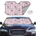 thumbnail image 2 of Kdxio Easter Rabbit Print Windshield Sun Shade,UV Rays and Sun Heat Protection,Sunshade for Car Windshield,Car Shade Front Windshield - Small, 2 of 6