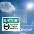 thumbnail image 6 of (2 Pack) Protective Eyewear Required With Symbol OSHA Safety First Sign, 6 of 7