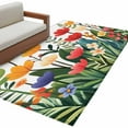 thumbnail image 6 of Spring Floral Area Rug 4x6 Washable Rug Non Slip Botanical Flower Leaf Plant Large Area Rug Indoor Floor Carpet for Entryway Bedroom Kitchen Living Room Home Office Dining Room Nursery, 6 of 8