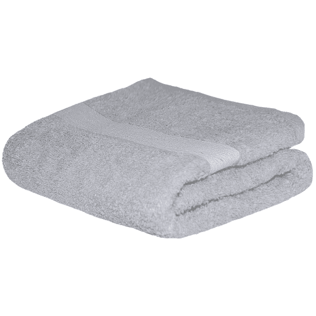 Toalla Baño Completo colores varios, 150x80cm - 620gr Suave Y Absorbente- Cenefa Bordada - GRIS 3