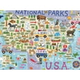 thumbnail image 4 of Rompecabezas con mapa de los parques nacionales de Ceaco, 500 piezas, 4 of 8