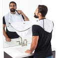 thumbnail image 2 of Paño de afeitar para hombres Delantal para afeitarse la barba Delantal transparente con ventosa Paño para recortar la barba, 2 of 6