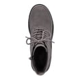 thumbnail image 3 of EASY STREET Womens Gray Lace Up Cushioned Lug Sole Quilted Elsie Round Toe Wedge Zip-Up Combat Boots 11 M, 3 of 4