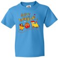 thumbnail image 3 of Inktastic Happy Thanksgiving Turkey Train with Food Youth T-Shirt, 3 of 5