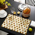 thumbnail image 3 of Sunflowers Fall Placemats Set of 12, Thanksgiving Botanical Floral Watercolor Placemats for Dining Table, Place Mats for Kitchen Tabletop, Waterproof Wipeable Dining Table Mats Set, 3 of 9