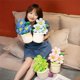 thumbnail image 2 of 11.8 Inch Super Cute Sun Flower Smiling Face Flower Creative Stuffed Plants Plush Toy Room Decoration for Your Family Birthday Gifts (5. Green), 2 of 4