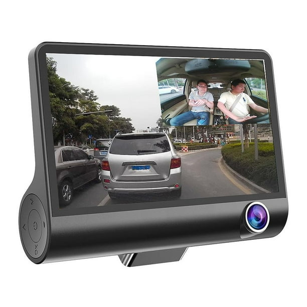 4 pulgadas 1080P HD 170° 3 Lentes Coche DVR Dash G-sensor Recorder+Rearview Cam Tmvgtek Accesorios para autos y motos