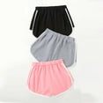 thumbnail image 4 of ZACPNCV 3-pack Shorts for Girls Summer Elastic Casual High Waisted Loose Shorts Pink 8-9 Years, 4 of 7