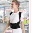 thumbnail image 2 of LAICAIW Adjustable Back Posture Belt Office Home Gym Unisex, Back Straightener Posture Corrector, Adjustable and Fully Back Support Improve Back Posture and Lumbar Support (Size : Large), 2 of 7