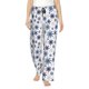thumbnail image 1 of Balery blue Snowflake Prints Pantalones de pijama para mujer, pijamas ultraligeros, pantalones de estar por casa-Small, 1 of 6