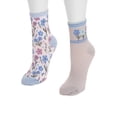 thumbnail image 3 of MUK LUKS Women's Nylon Quarter Crew Compression Socks, 2-Pack, Shoe Sizes 6-10, 3 of 5