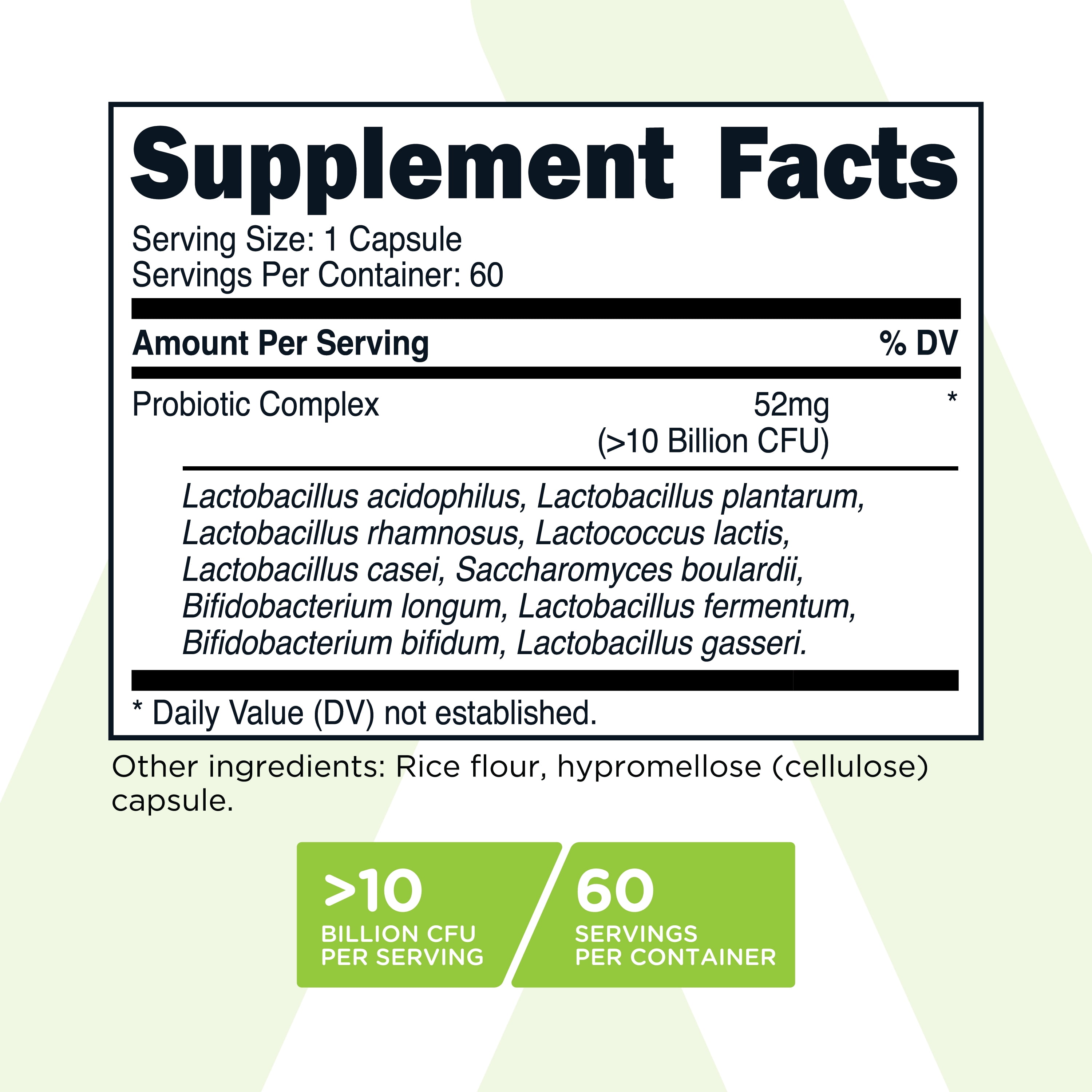 TransformHQ Probiotic (>10 Billion CFU) with Prebiotic + Digestive Enzymes Supplement, 28 Capsules