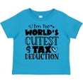 thumbnail image 3 of Inktastic I'm the World's Cutest Tax Deduction Blue Hearts Boys or Girls Toddler T-Shirt, 3 of 5