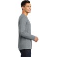 thumbnail image 3 of District Made DT105 Mens Perfect Weight Long Sleeve Tees, Heathered Steel - 4XL, 3 of 6