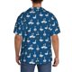 thumbnail image 3 of Balery Cartoon Geese With Xmas Camisa Casual de Manga Corta con Botones para Hombre, Texturizada, Estilo Cubano, para Playa, Verano-Small, 3 of 5