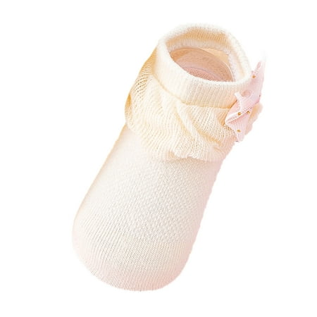 

Shoes For Kids Spring And Summer Children Toddler Shoes Girls Socks Shoes Flat Bottom Non Slip Breathable Lightweight Slip On Comfortable Ribbon Bow