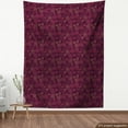 thumbnail image 4 of Ambesonne Abstract Fabric by the Yard Upholstery, Lacy Like Swirl Motifs, 5 Yards, Dark Fuchsia and Dried Rose, 4 of 5