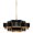 Satin Black / Gold leaf, variant on Currey & Company 9000-0429 30-Inch Black and Gold 6-Light Modern Chandelier