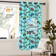 thumbnail image 4 of Monster Cartoon Truck Blue Pattern Blackout Curtains,Triple Weaved Fabric,Thermal Insulated,Room Darkening,Grommet Top,2 Panels,52x84in(132x213cm), 4 of 6