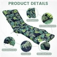 thumbnail image 2 of JOVELL Outdoor Chaise Lounge Cushion, 71"×20"×4" Thick Waterproof Patio Furniture Cushion, Fade & UV Resistant Rocking Chair Pad for Pool Backyard Beach, 1Pack, Green Leaves, 2 of 7