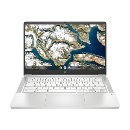 HP - 14" Chromebook - Intel Celeron - 4GB Memory - 32GB eMMC - Ceramic white