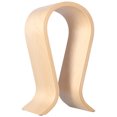 thumbnail image 2 of Colgador de auriculares en forma de U, soporte para auriculares con arco estable de madera Simple con pies de goma para oficina, estudio, dormitorio y escritorio, 2 of 5