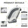 thumbnail image 6 of AJONALAA Folding Baby Bathtub with Real-Time Temperature & Showerhead Holder,Portable Infant Tub(Gray,Net), 6 of 9