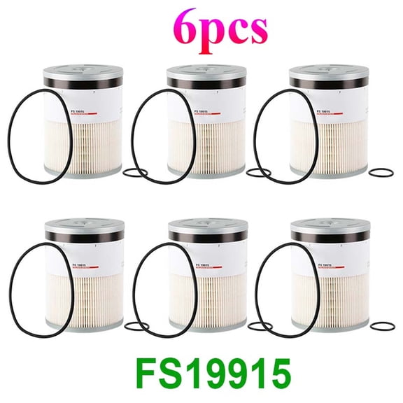 FS19915 For Detroit Diesel DDE Fuel Filter Water Separator PACK OF 6