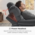 thumbnail image 4 of MCombo Zero Wall Hugger Power Recliner Chair for Small Space RV Living Room, Fabric (Dark Grey), 4 of 10