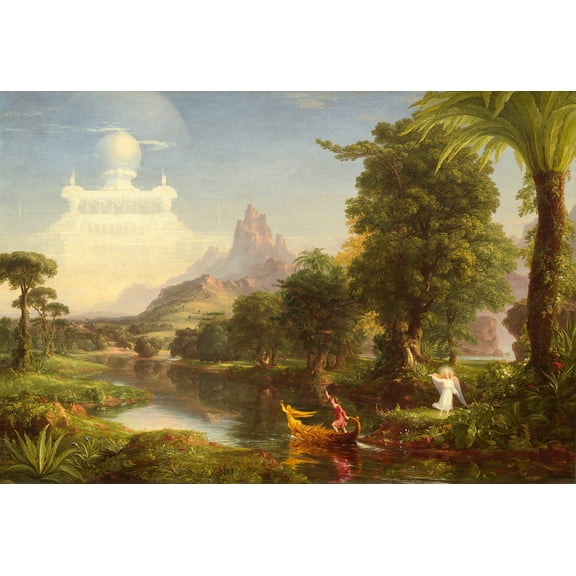 The Voyage of Life: Youth by Thomas Cole - 12" x 18" Art Print Wall Decor
