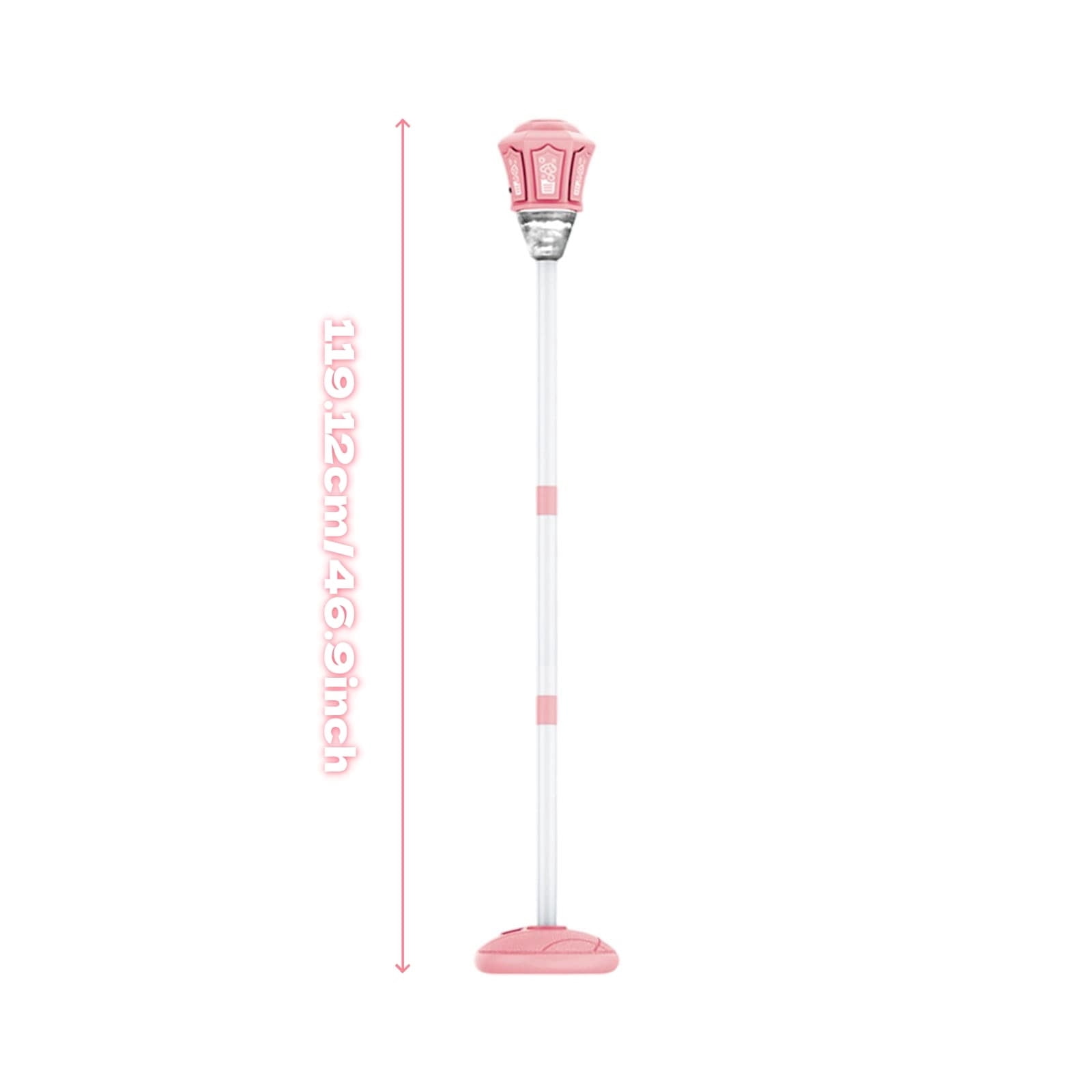 Rechargeable Automatic Bubble Machine With Light Music Adjustable Height And Detachable Wand For Outdoor Play(Pink)