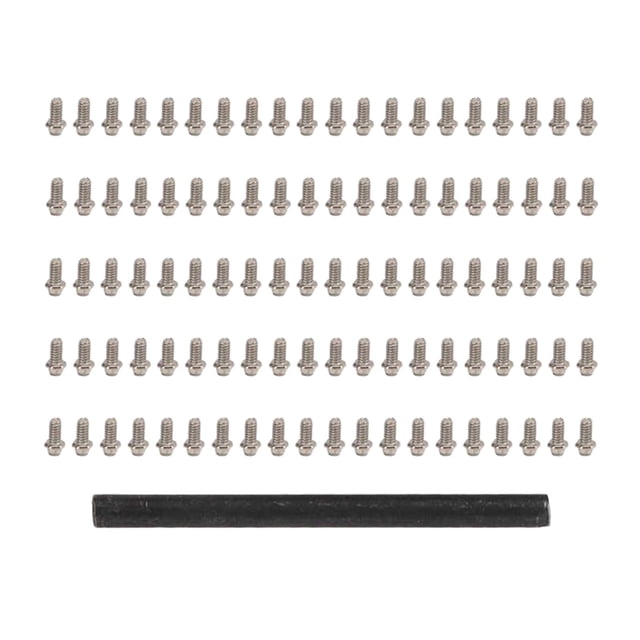 KLKCMS 100 Pcs Vis M1.4 Pneus 1.0 Pouces Vis pour Télécommande RC SCX24 Buggy
