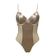 thumbnail image 2 of Gibobby Conjunto Lencería Tanga Y Bralette Lencería Sexy para Mujer Baby Doll Mujer Sexy Color Negro Mono Sensual y Elegante Fina Lenceria para Dama(Beige, X-CH), 2 of 5