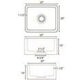 thumbnail image 2 of Barclay FSGSB4002-GPBL Ankra 33 Polished Black Farmer Sink Made of Granite, 2 of 2