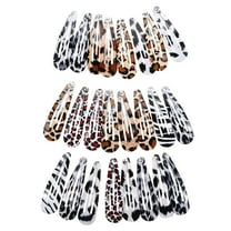 HOMEMAXS  24 Pcs Hair Clip Set Pins Large Snap Clips Leopard Accessories for Girls Women's Miss