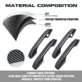 thumbnail image 4 of Xotic Tech Exterior Door Handle & Bowl Cover Trim Combo Kit, Carbon Fiber Pattern, Compatible with Honda Civic 11th Gen 2022-up, 4 of 9