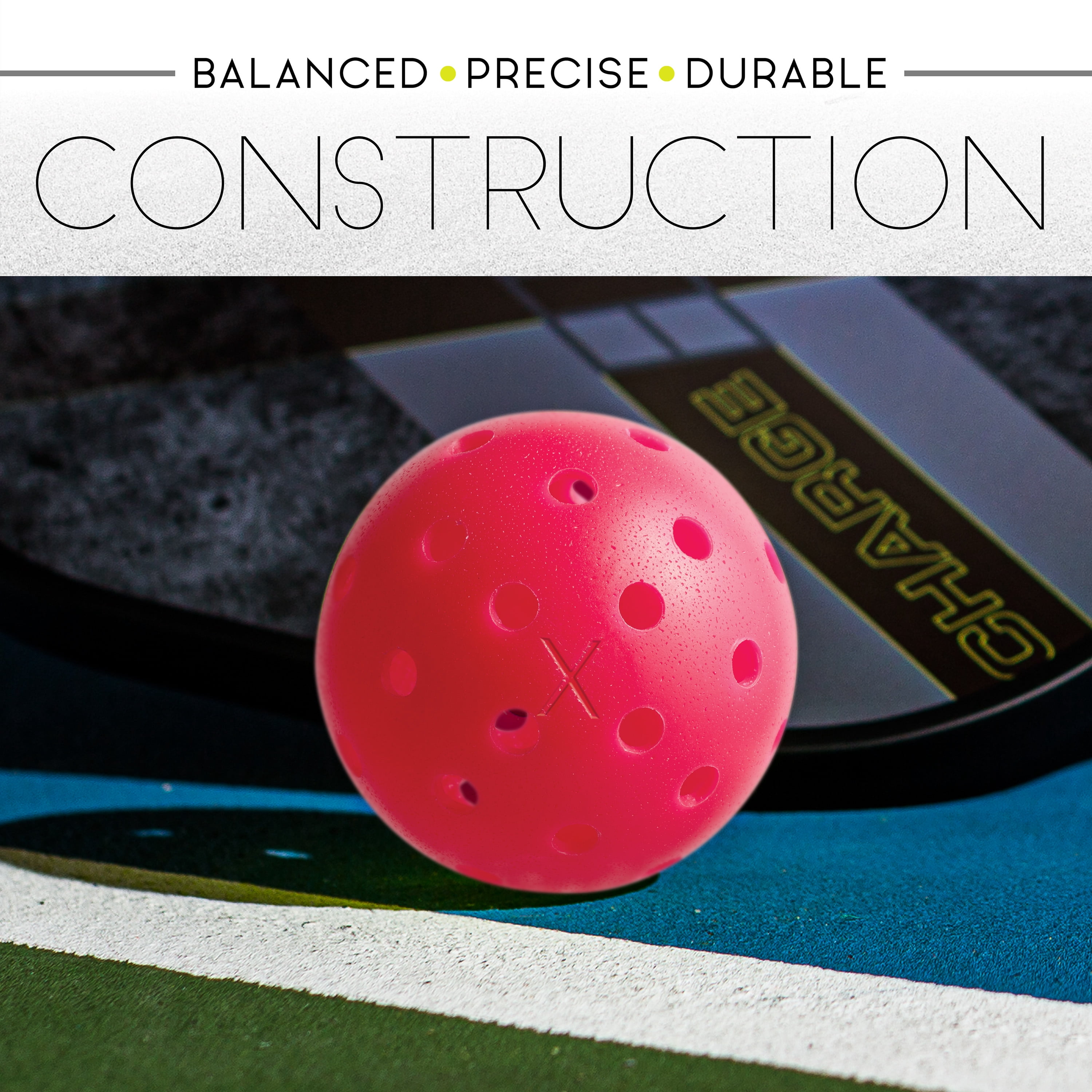 Franklin Sports X-40 USAPA Approved Pickleballs - 100 Pack - Pink