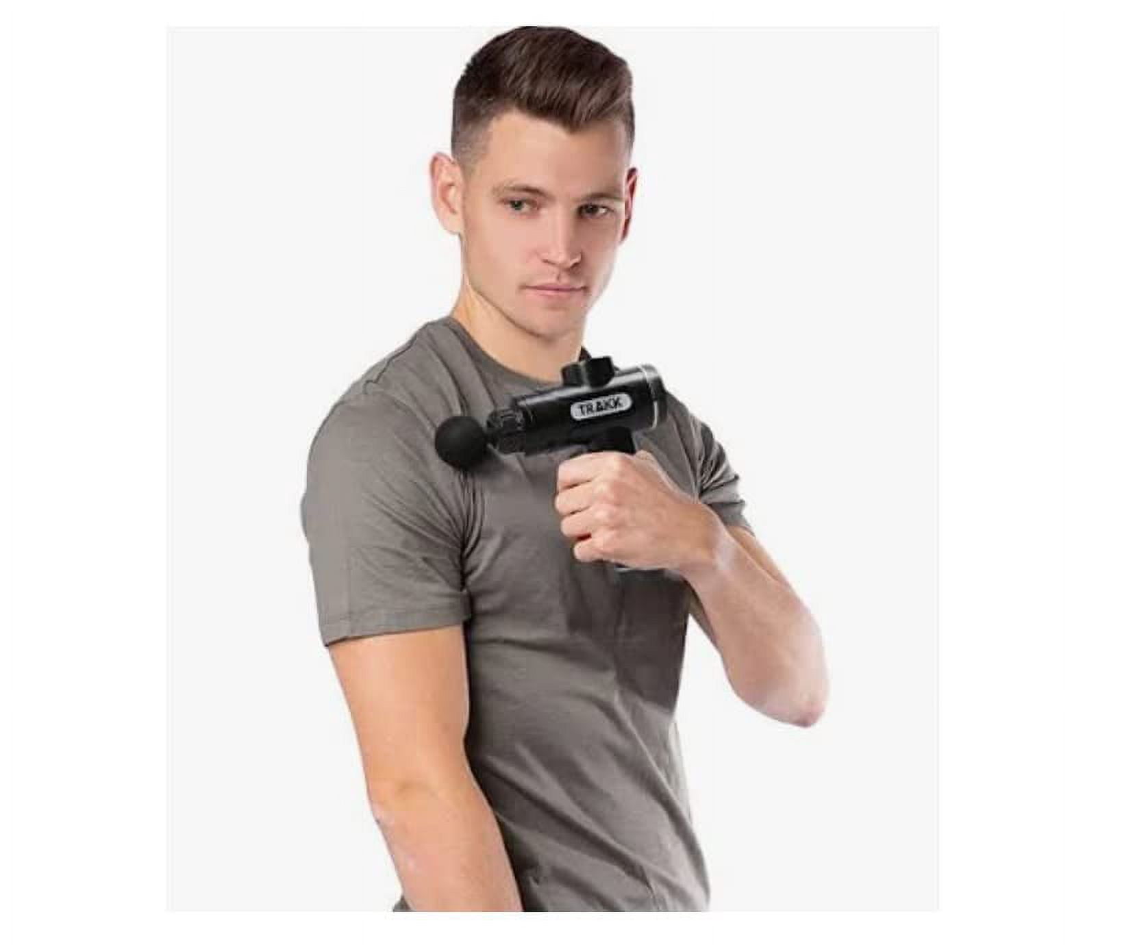 TRAKK SPORT Massage Gun for Muscle Relief, Cordless, Black (2 Piece)