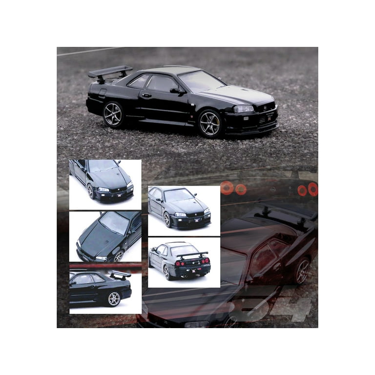 INNO 64 R34 2台 （BLACKTUNERS専用） INNO64 Nissan Skyline GT-R R34 Nismo R-Tune Black Chrome