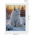 thumbnail image 2 of Diamond Art Kits for Adults, Winter Arctic Fox Sunset Scene 5D Diamond Painting Kits for Adults Beginners, DIY Full Drill Diamond Painting, Gem Art and Crafts 12x16, 2 of 7