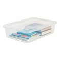 thumbnail image 4 of IRIS USA 28 Quart Plastic Storage Box Container with Lid, Clear (10-pack), 4 of 6