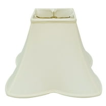 Royal Designs 12" Sharp Corner Fancy Square Lamp Shade Eggshell