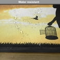 thumbnail image 6 of Ambesonne Nature Place Mats Set of 4, with a Bird Cage, Standard Size, Marigold Black, 6 of 6