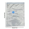 thumbnail image 2 of Vacuum Storage Bags for Clothes & Bedding | Blue Plastic Space Saver Bags | 100x80cm (39x31in) | 1-Pack | Compact & Insect-Proof Storage Solution, 2 of 6