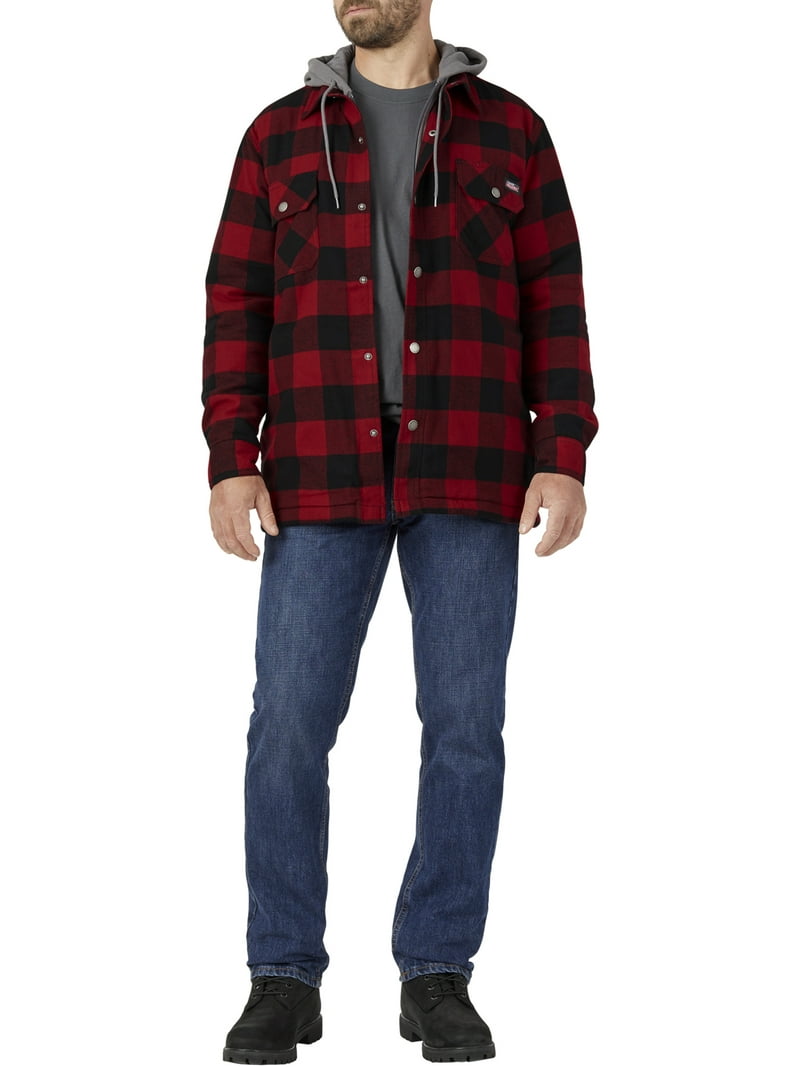 Genuine Lined Hooded Flannel Shirt Jacket Walmart.com
