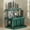 green and silver, variant on Kitchen Utensil Holder, Stainless Steel Utensil Drying Rack Flatware Holder Sinkware Caddy Countertop Organizer with 3 Divided Compartments, Rust Proof